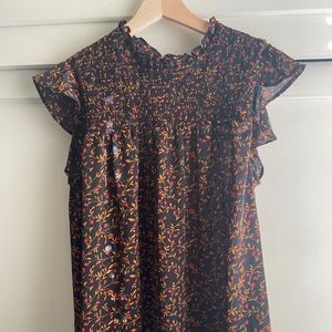OLD NAVY FLORAL BLOUSE - SIZE LARGE